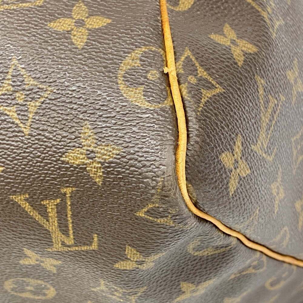 LOUIS VUITTON Authentic Brown Monogram Keepall 55 Boston Bag - Picture 8 of 11